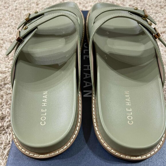 Cole Haan Women's Marisol Footbed Sandals Shoes Oil Green, Size 11 (New in Box) - Picture 9 of 15